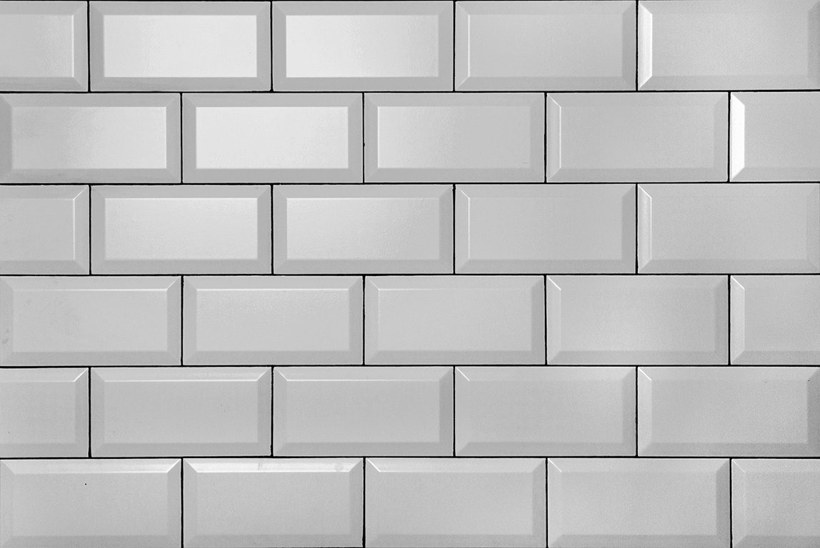 White Tile and Black Grout
